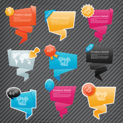 Origami speech bubbles vector speech bubbles speech origami bubbles   