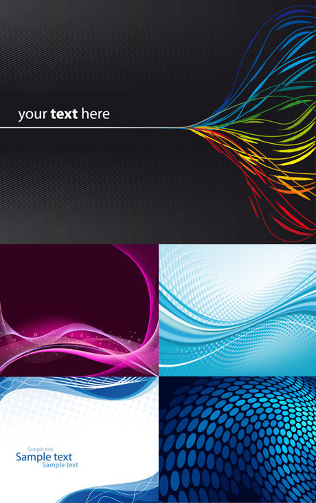 Color wave background wave special effects lines line high light dazzling color background   