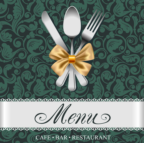 Set of Restaurant menu Cover background vector 05 restaurant menu cover   