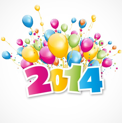 New Year 2014 design vector 01 year new year new 2014   