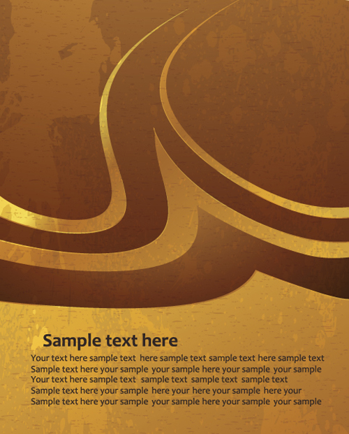 Simple gold art background vector 01 simple gold background   