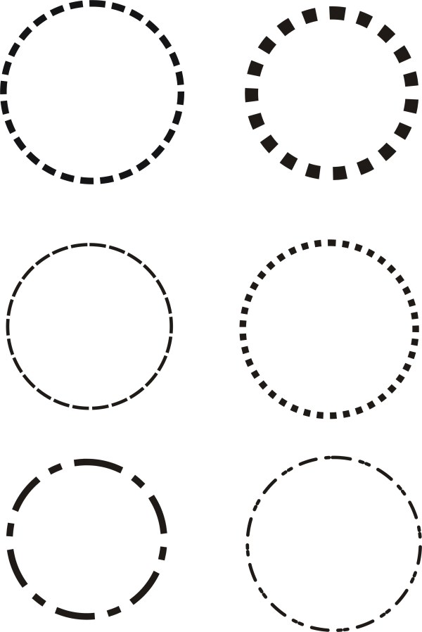 Dotted line circle vector dotted line dotted circle   