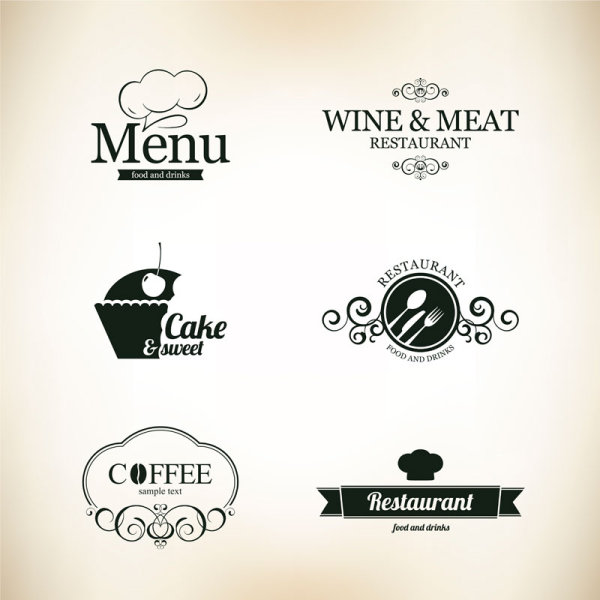 Commonly Restaurant menu cover template vector set 02 template restaurant cover Commonly   