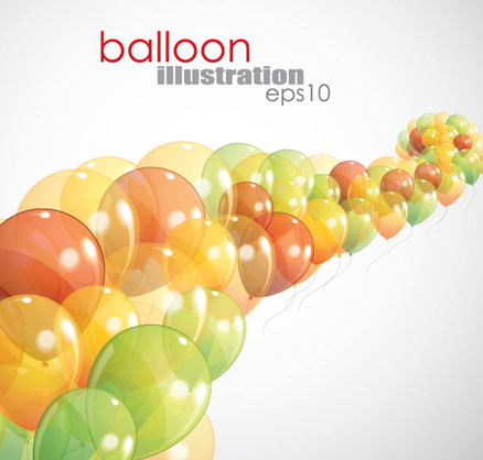 Multicolored balloon background design vector 04 multicolored balloon   
