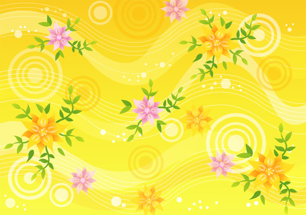 Decorative pattern background 1 Vector graphic Vector Background pattern vector flowers   