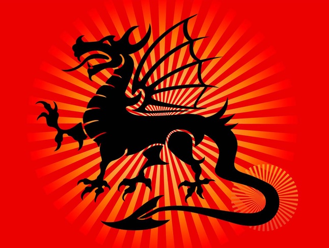 Free Dragon Vector vector free dragon   