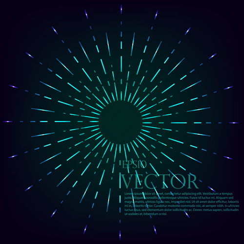 Radiation effects circle vector background 01 radiation effects circle background   