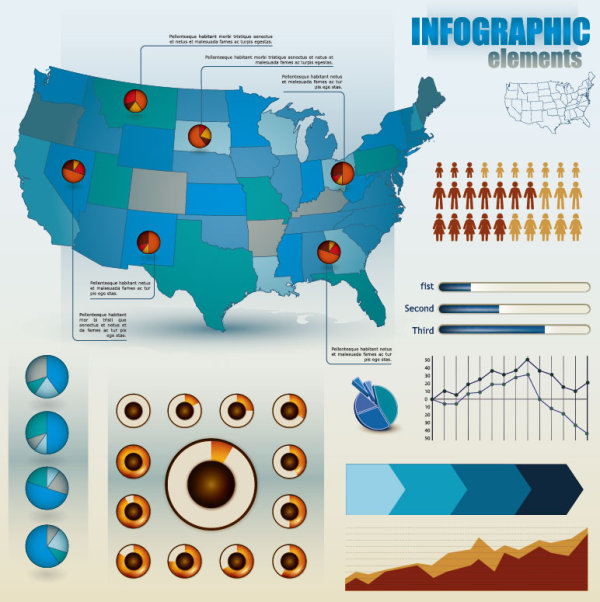 Economy Infographics design elements vector graphic 05 infographics elements element economy   