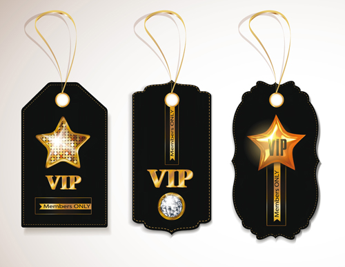 luxurious VIP tags vector set 05 vip tags luxurious   