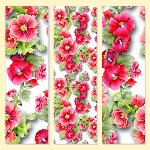 Beautiful flowers design banners vector set 06 Beautiful flowers beautiful banners   