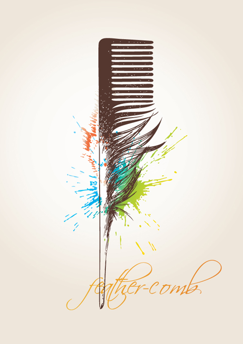 Set of Objects feathers design vector 04 objects feather   