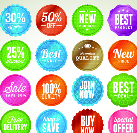 Various sale Stickers and labels design vector 01 stickers sticker sale labels label   