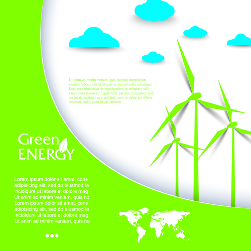 Green energy business template vector 01 template green energy green energy business   