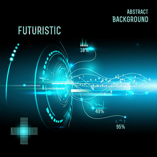 Futuristic tech with abstract background vector 07 tech futuristic background abstract   