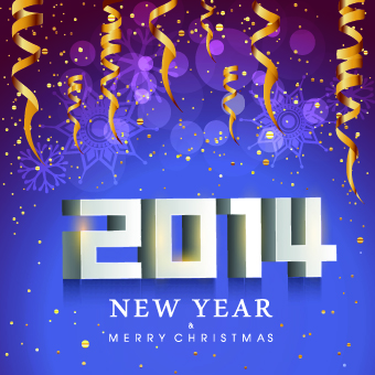 2014 New Year holiday vector background 03 Vector Background new year holiday background 2014   