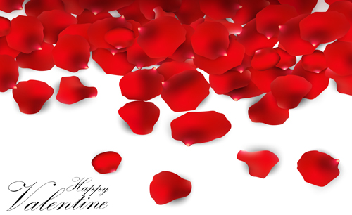 Rose petal valentines day background vector 02 valentines rose petal day background   