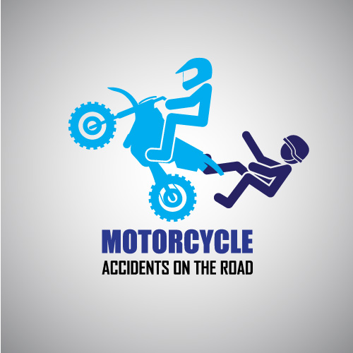 Motorcycle accidents caution logos vector 02 motorcycle logos caution   