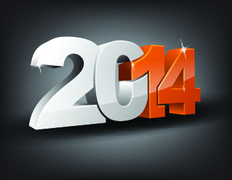 New Year 2014 design vector 03 year new year new 2014   