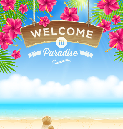 Refreshing summer time vector background 01 Vector Background summer refreshing refresh background   