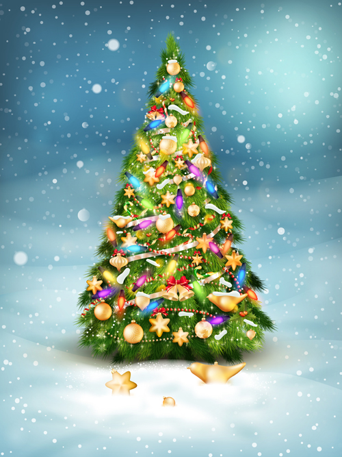 Beautiful Christmas tree 2015 background vector 03 christmas tree christmas beautiful background vector 2015   