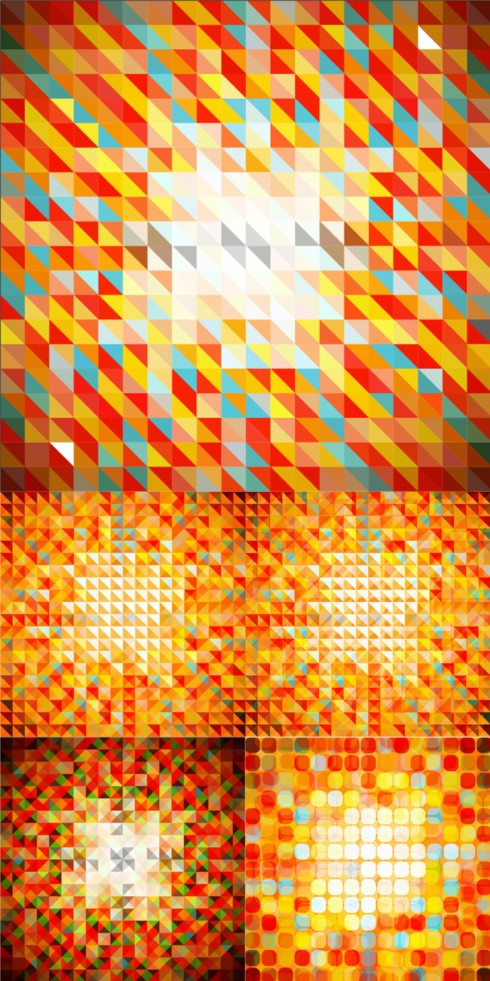 colorful mosaic Background vectors mosaic color background   