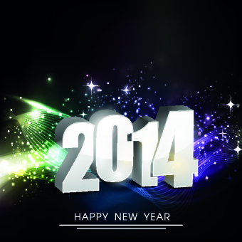 2014 New Year holiday vector background 04 Vector Background new year holiday background 2014   