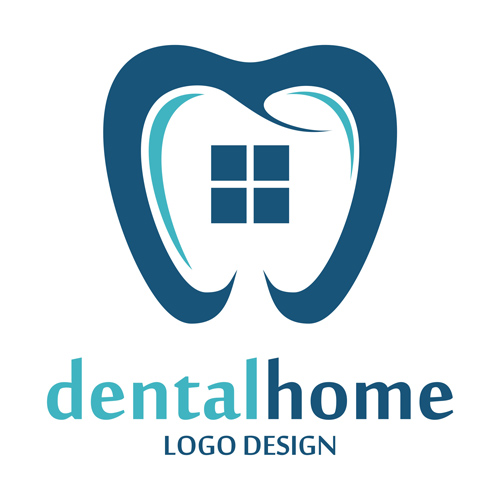 Dental home logos design vector 02 logos home design Dental   
