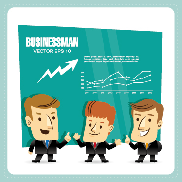 Funny people business template vector 02 template vector people funny business template business   