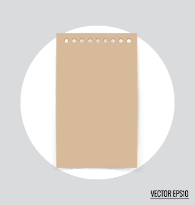 Simple note papers vector material set 01 simple paper note   