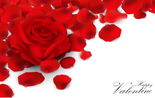 Rose petal valentines day background vector 04 valentines rose petal day background   