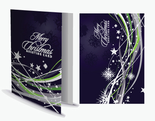 Set of 2013 Christmas greeting card vector material 02 material christmas card 2013   