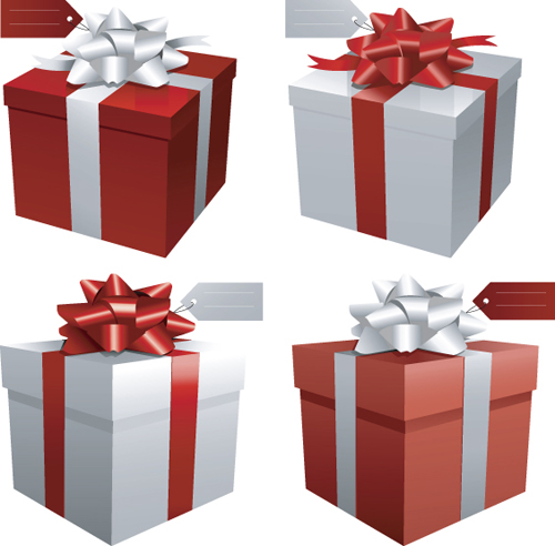 Exquisite Gift boxes design elements vector 01 gift exquisite elements element boxes   