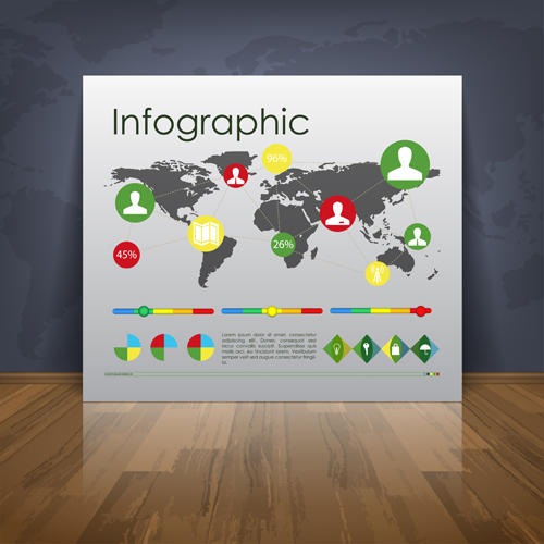 Business Infographic Templates vector set 01 templates template quality infographic elements element business   