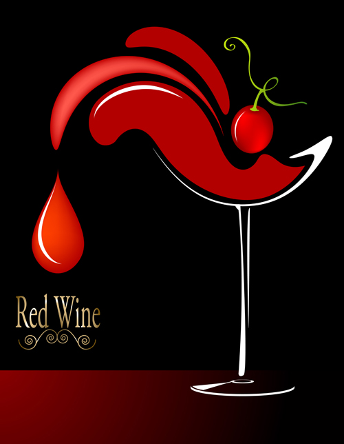 Vector wine background creative design set 05 wine creative background   