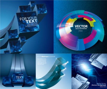 Technology blue background vector 35166 technology blue   