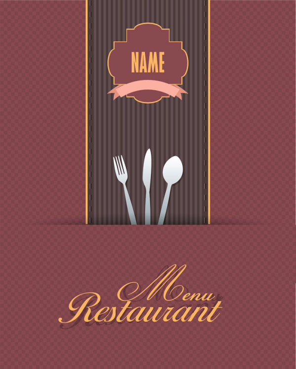Commonly Restaurant menu cover template vector set 16 template restaurant menu cover Commonly   
