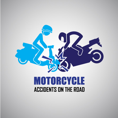 Motorcycle accidents caution logos vector 03 motorcycle logos caution accidents   