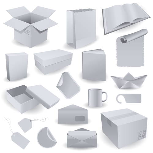 Different Packaging elements vector 03 packaging elements element different   