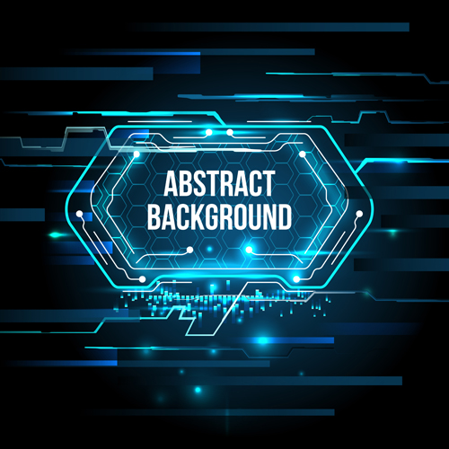 Futuristic tech with abstract background vector 03 tech futuristic background abstract   