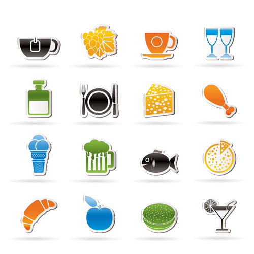 Elements of Food icons set 03 icons icon food elements element   