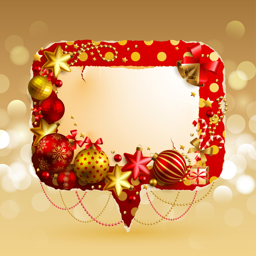 Christmas baubles text box vector graphics 04 text graphics christmas box baubles   