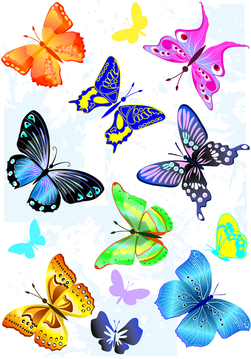 Sorts of butterflies clip art vector material 04 vector material material clip-art clip butterflies   