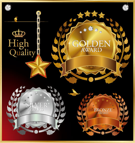 luxury Business labels and Badge vector 02 luxury labels label business   
