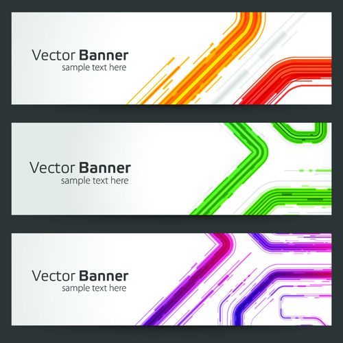 Creative Website Headers banner vector set 02 website headers creative banner   