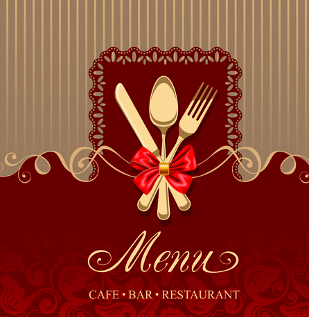 Set of Restaurant menu Cover background vector 03 restaurant menu cover   