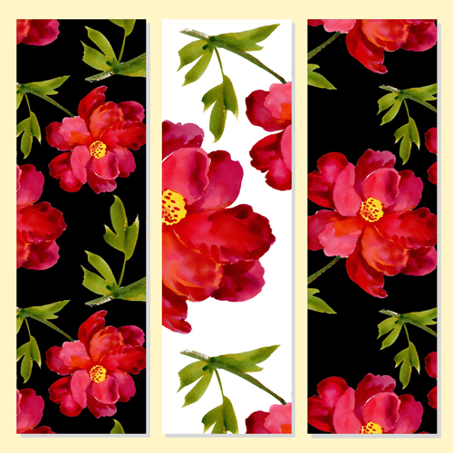 Beautiful flowers design banners vector set 05 flowers Beautiful flowers beautiful banners   