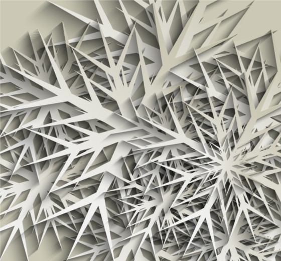 Snow paper cut layered background vector snow paper layered cut   
