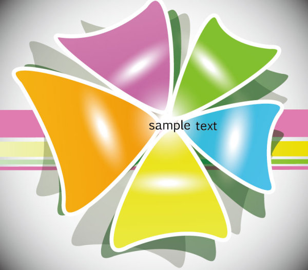 Colorful Template creative vector background 01 template creative colorful   