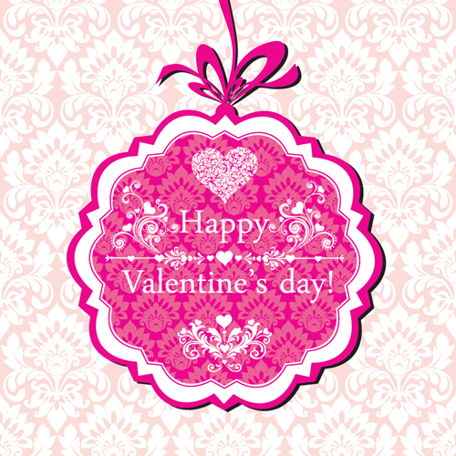 The Valentine card design vector graphic 05 Valentine card   