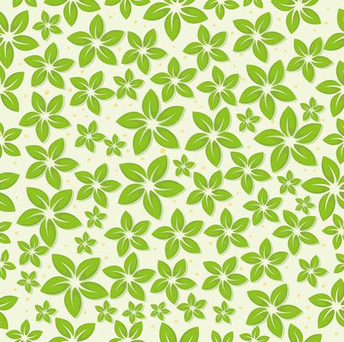 Set of Seamless Leaves pattern Vector 01 seamless pattern vector leaves   